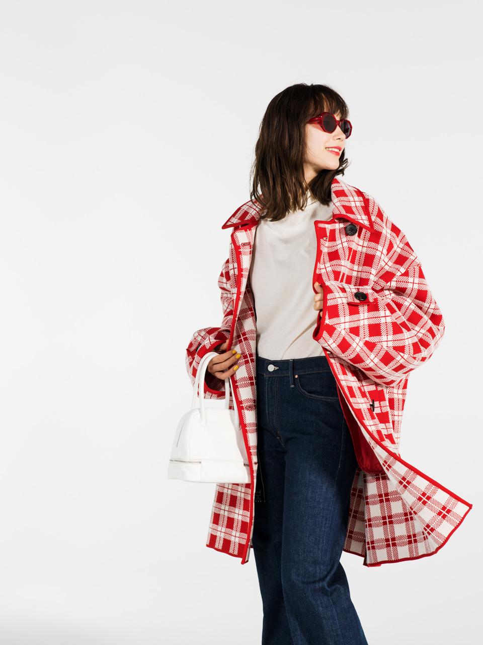 おでかけ　着まわし　アコ　ファッション　１ヶ月