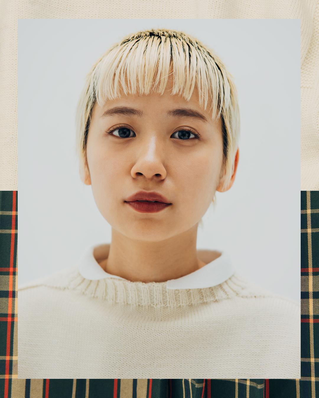 ル トリコチュールのガンジーセーターをMAMIさんが自由に着まわし  