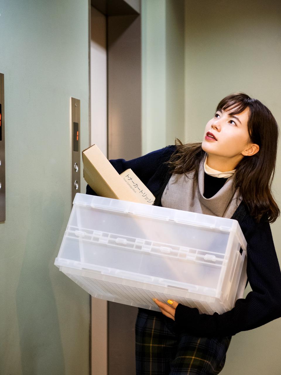 GINZA女子の1ヶ月着まわし：11/8「エレベーターは“2アップ3ダウン運動”を積極的に」