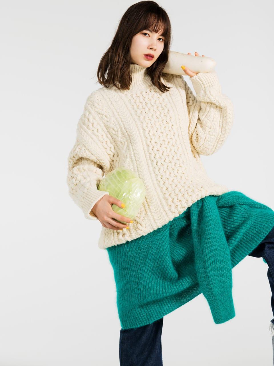 GINZA女子の1ヶ月着まわし：11/18「お気に入りのセーターをはくという、贅」