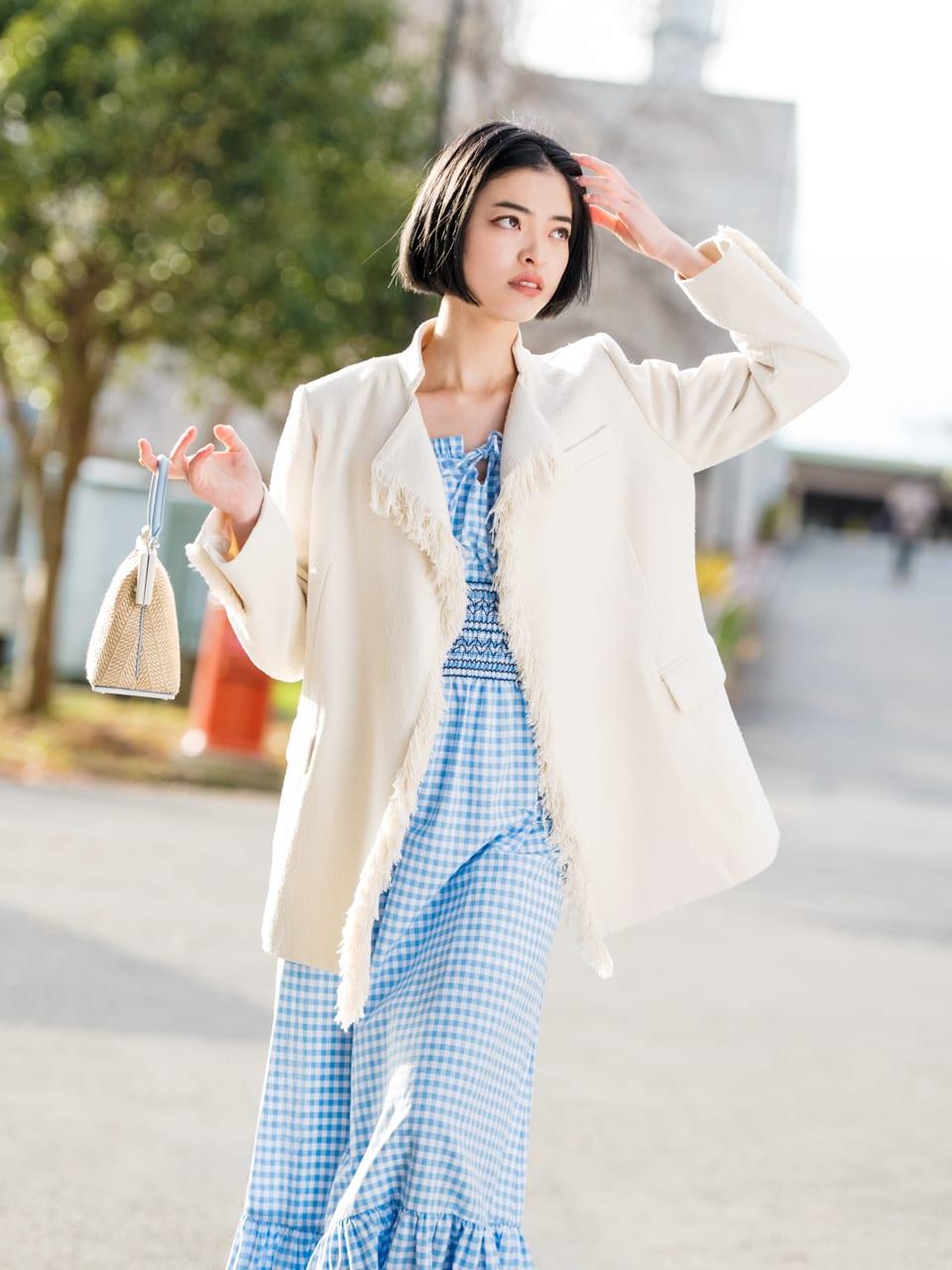 GINZA女子の1ヶ月着まわし：12/28「わたくしとしたことが朝寝坊です」