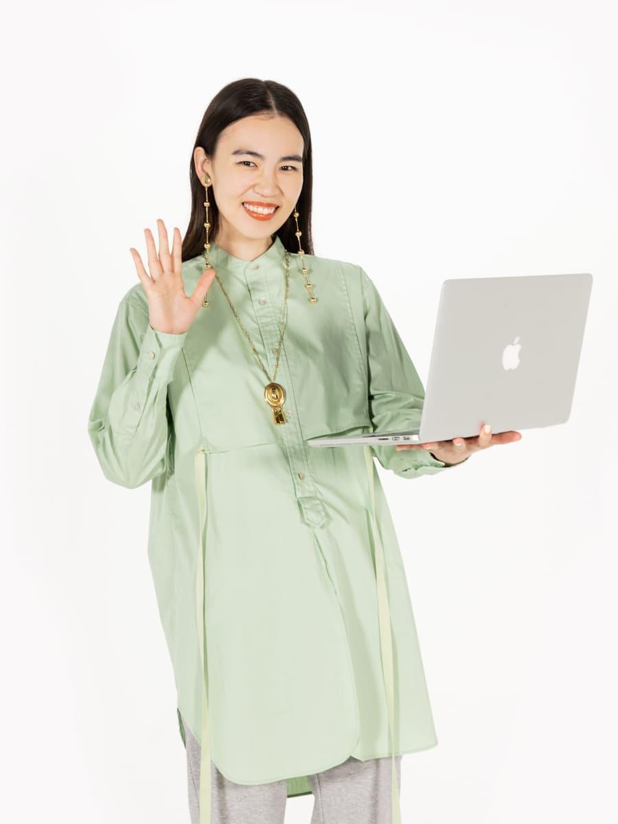 GINZA女子着回し｜ミカちゃん｜ズーム同窓会