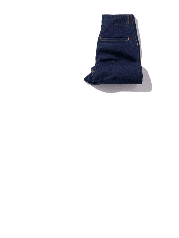 スリット　デニム　インディゴ