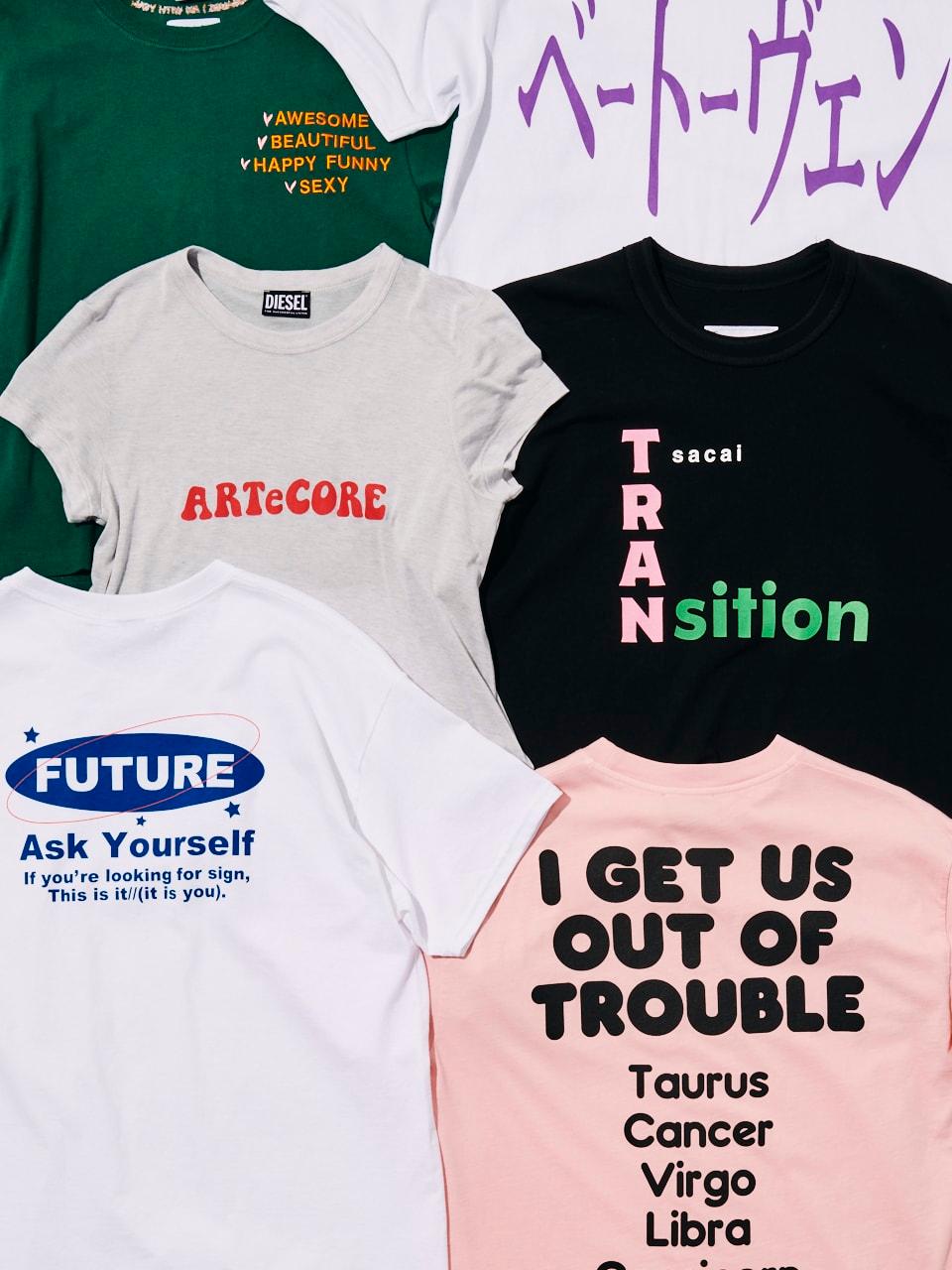 まだまだシーズンは終わらない!最旬、駆け込みTシャツ2021。Part.3「レタードTシャツ」編