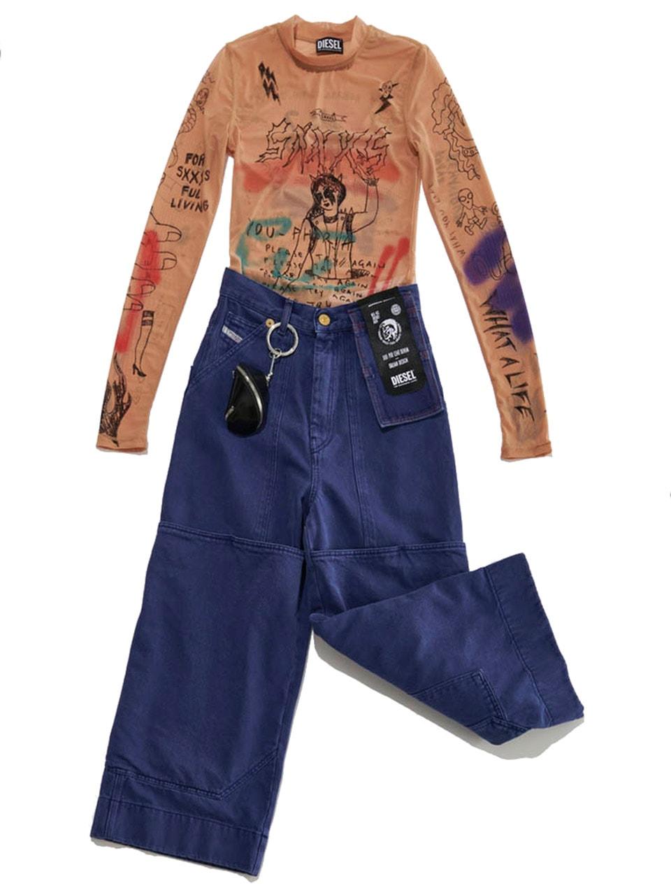 ディーゼルのスリーブTシャツ