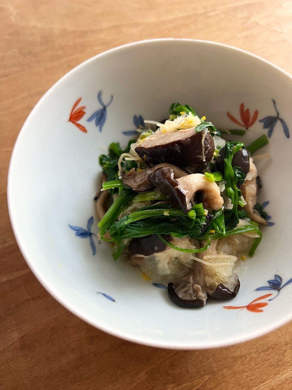 となりの5分メシ vol.72 椎茸のさっぱり柑橘おろし和え