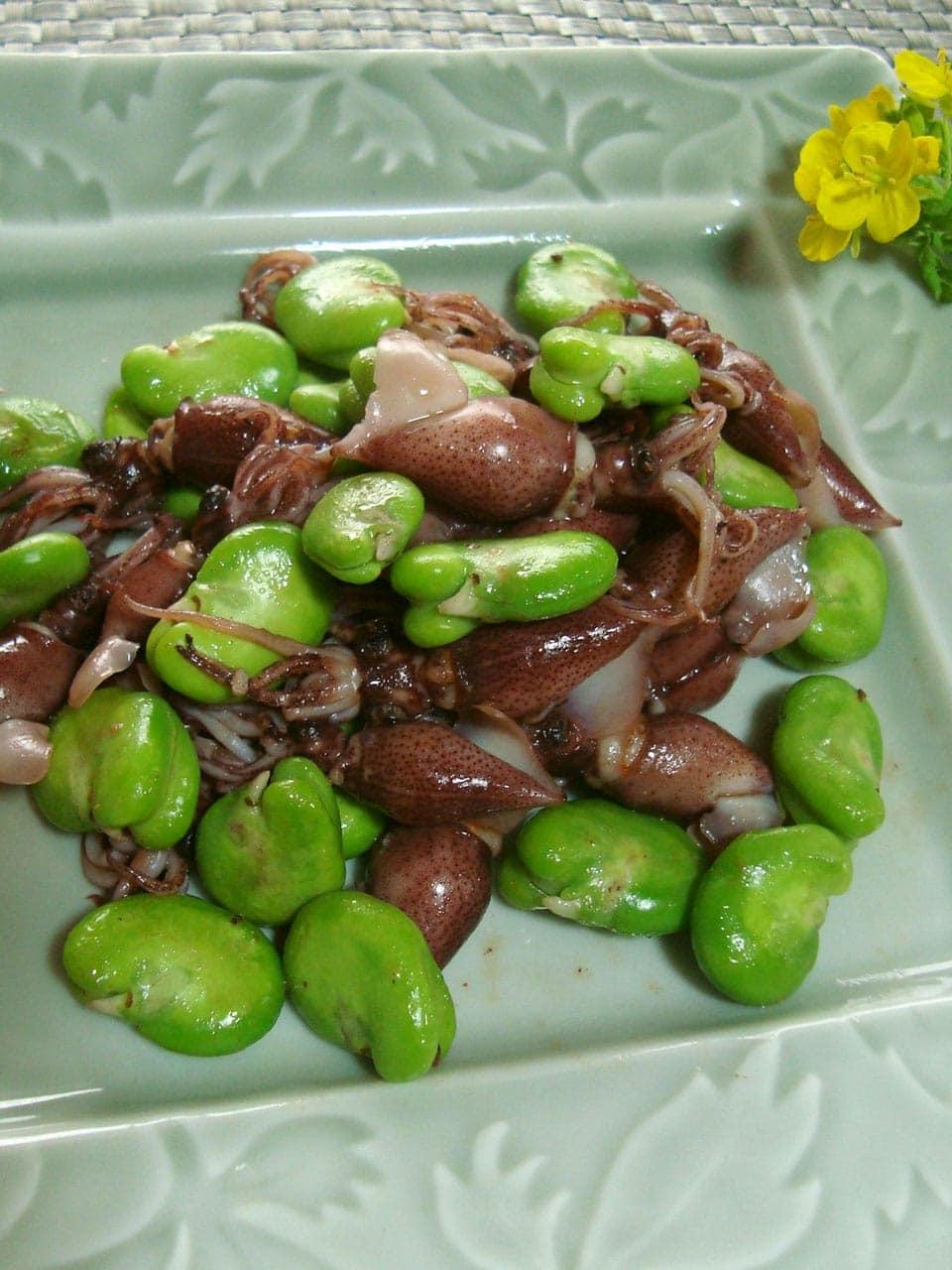 となりの5分メシ vol.23 ほたるいかとそら豆の春炒め