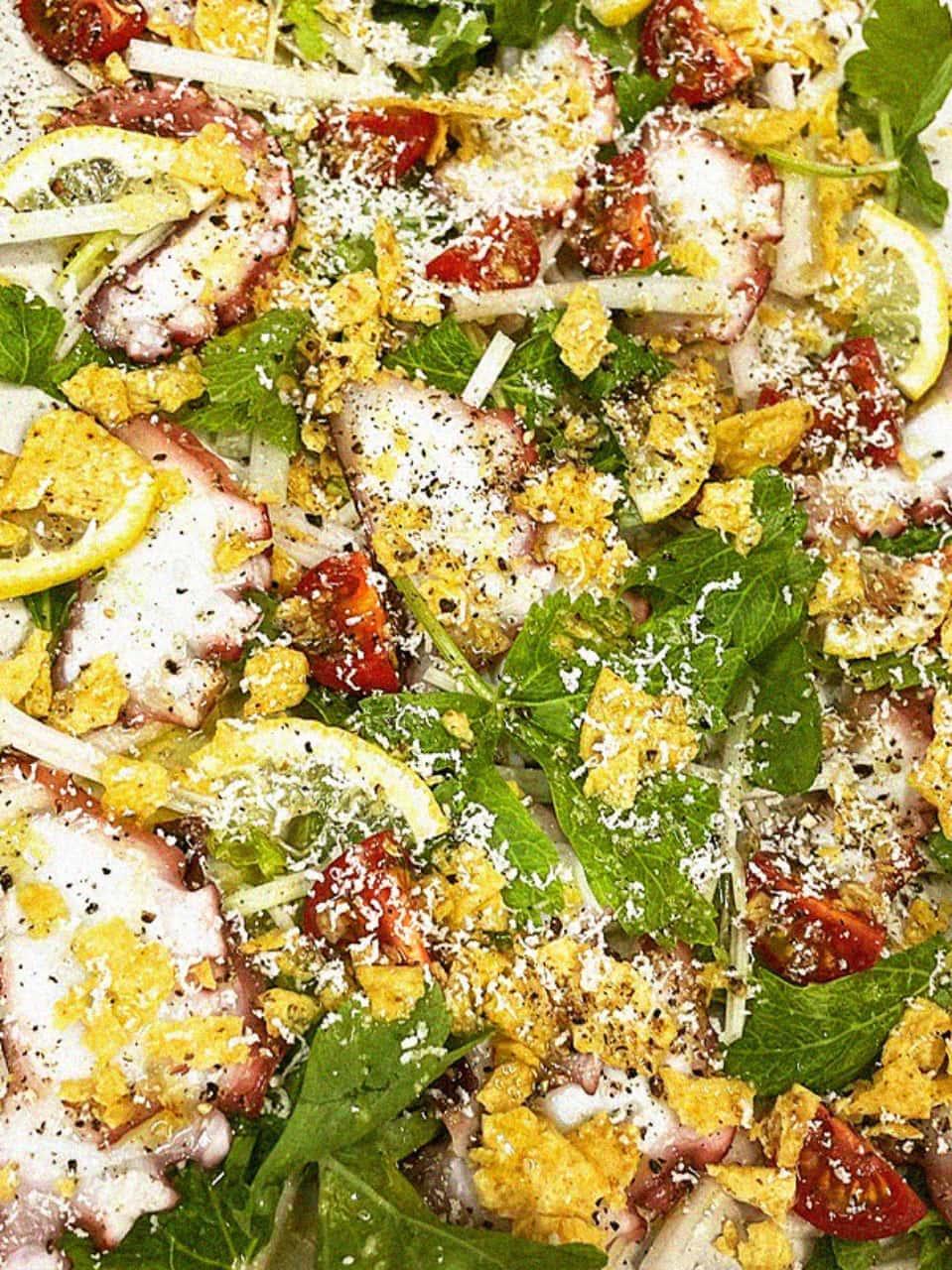 となりの5分メシ vol.79 白セロリと蛸のメキシカンカルパッチョ