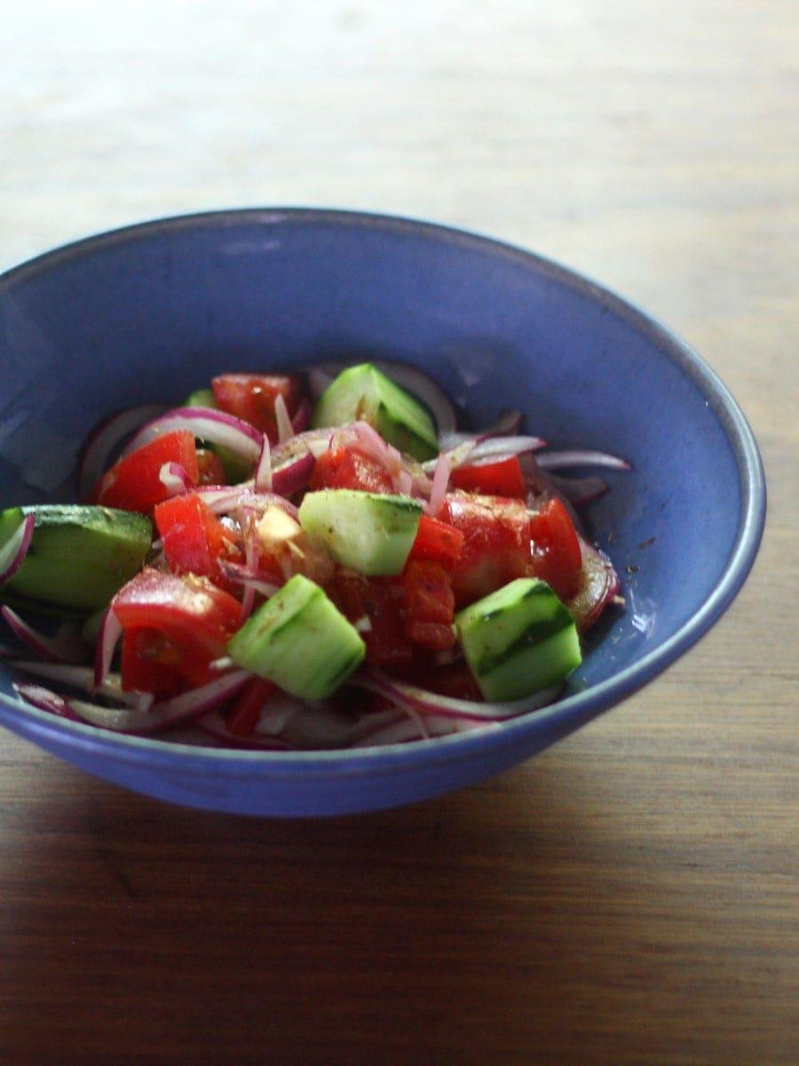となりの5分メシ vol.2 さっぱりいただく夏野菜のサラダ