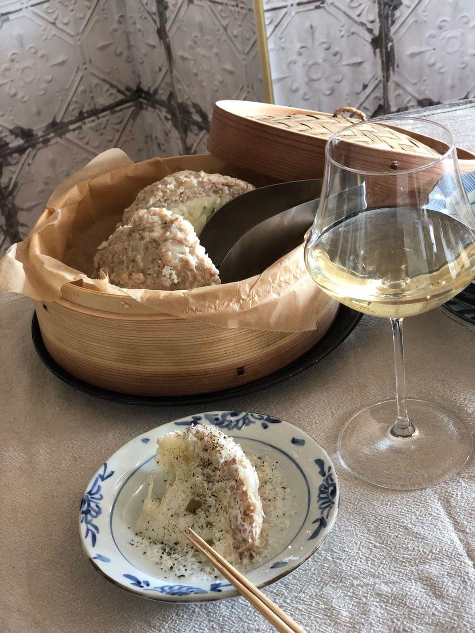 となりの5分メシ vol.18 カリフラワーの蒸しハンバーグ