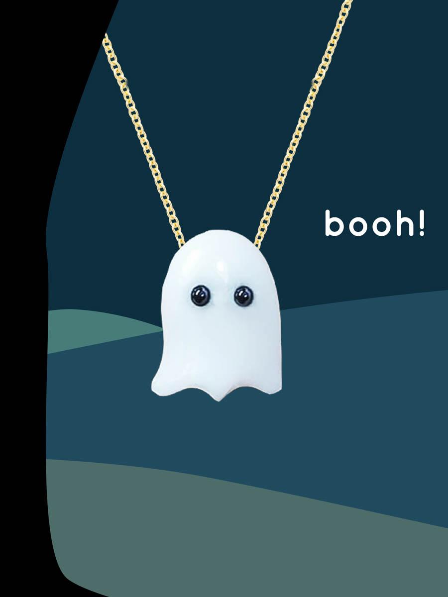つぶらな瞳のお化けネックレス。〈アリータ〉初のハロウィンピースが 