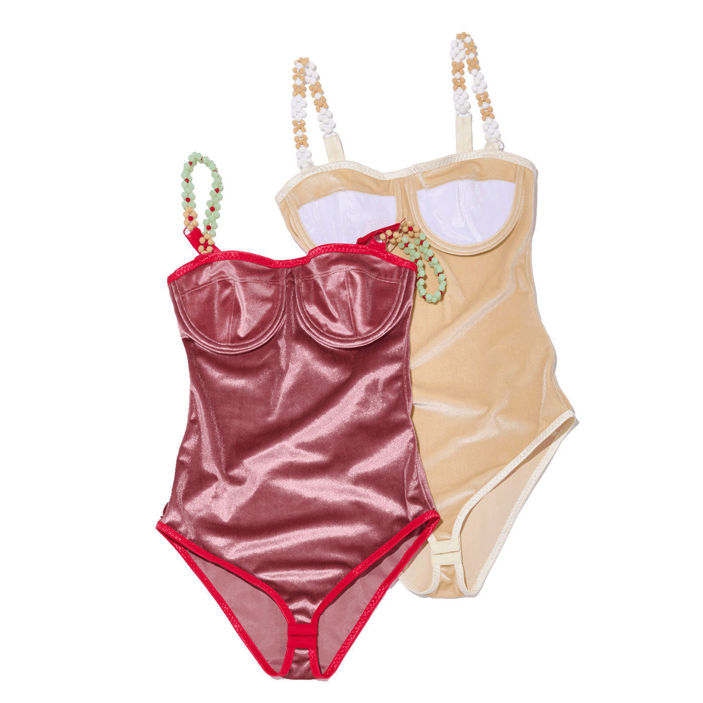 ボディスーツ/intimissimi/インティミッシミ/Mレッド Be Your Own Muse