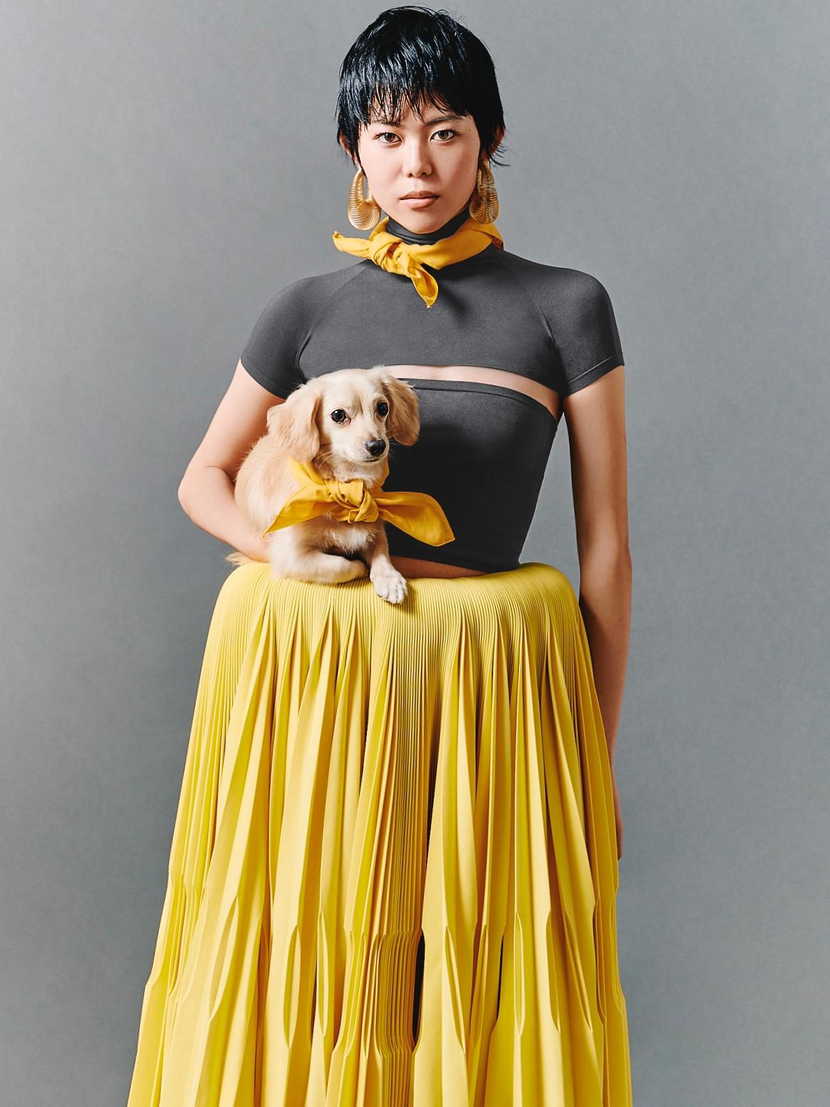 alaia　アライア　犬　スカート