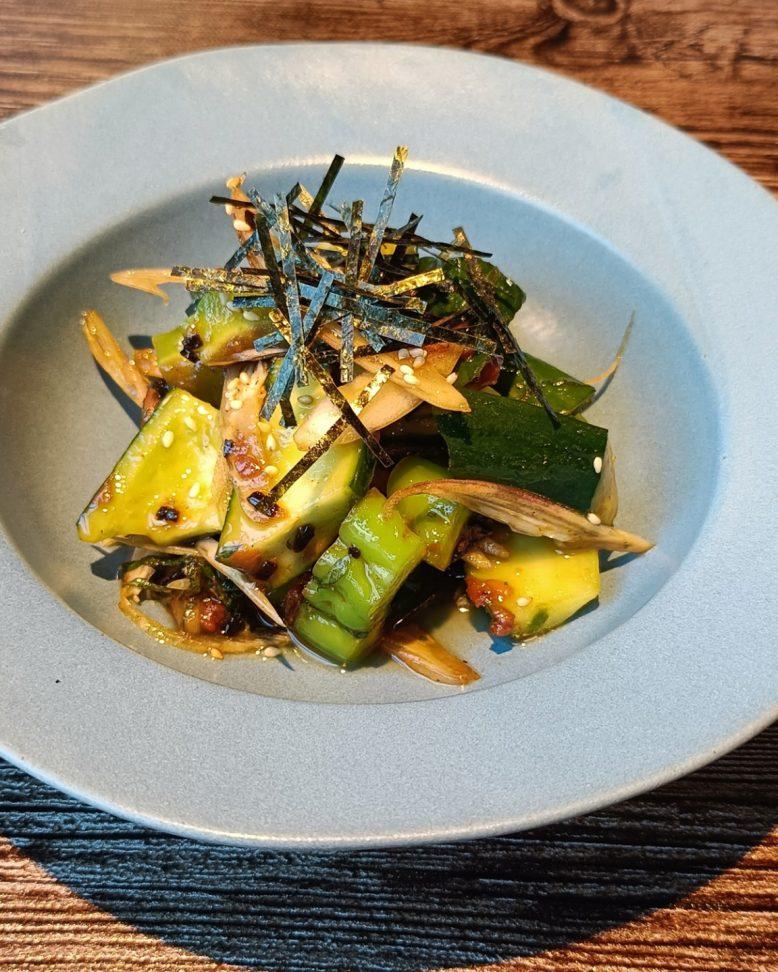 梅と塩昆布の和風ナムルたれ