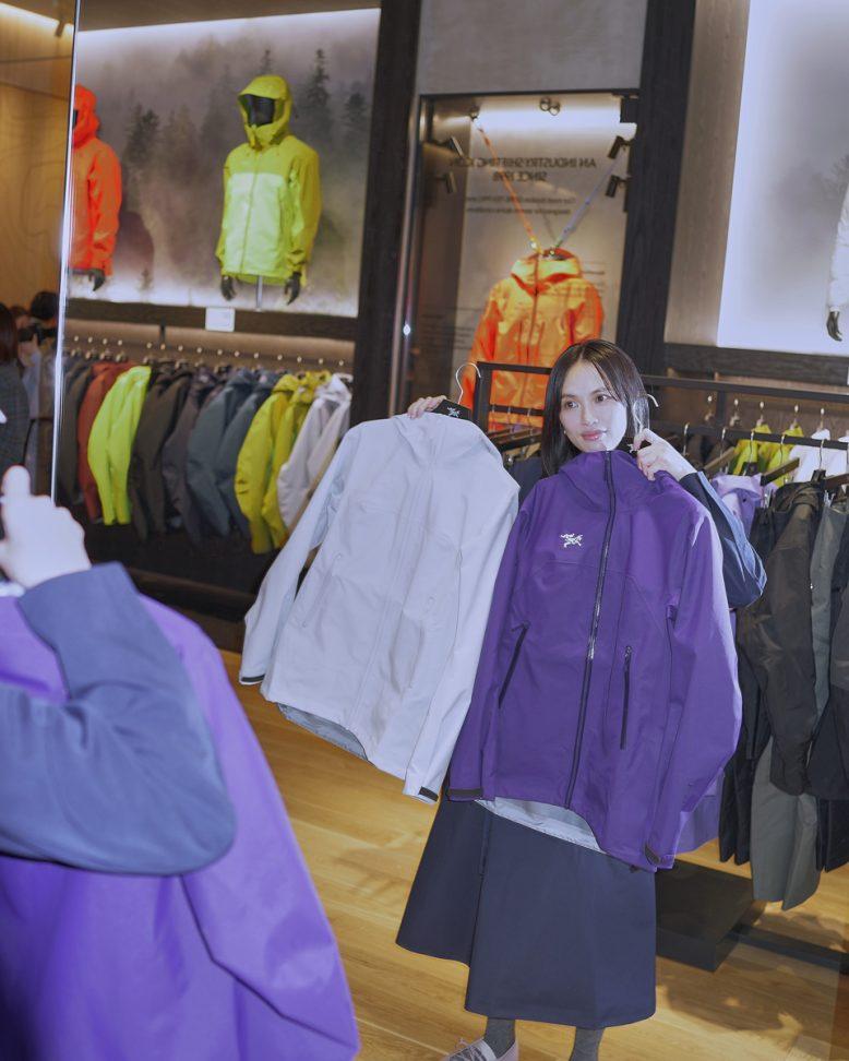 臼田あさ美と、国内最大の〈アークテリクス〉新店へ!