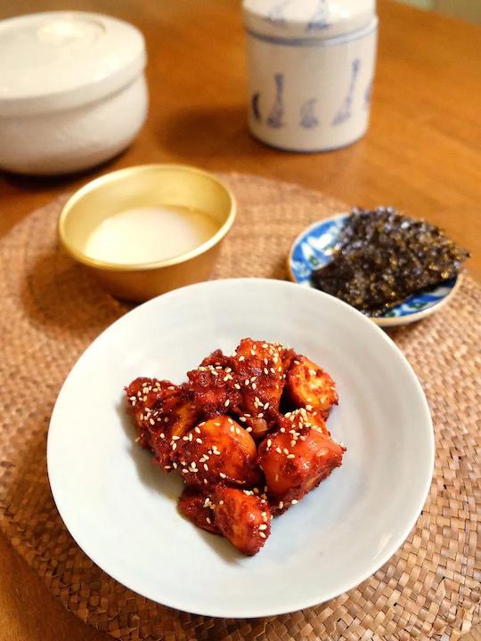 たこのヤンニョム和え
