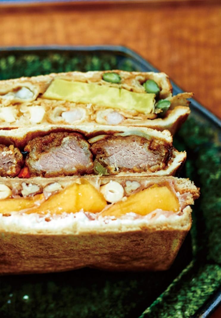 ホットサンドの断面