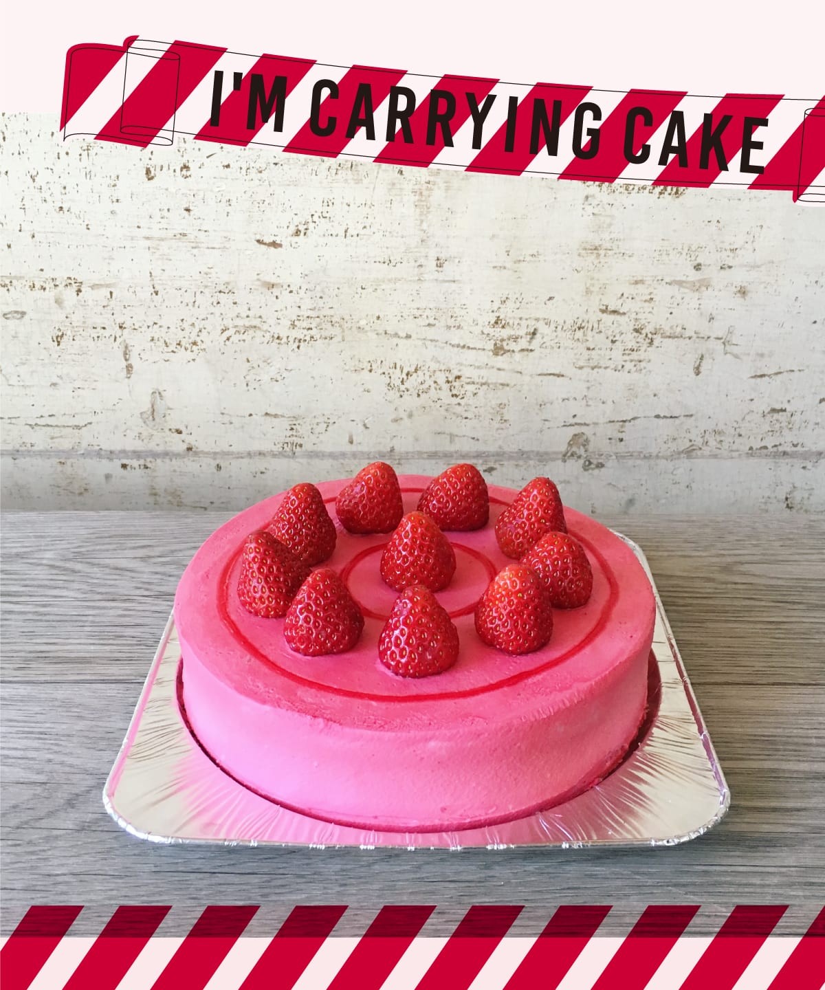 LOTUSのオリジナルオーダーのショートケーキ