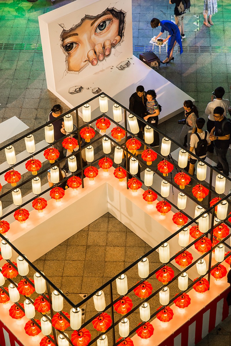 香港の街中で開催されたアートフェスティバルへ