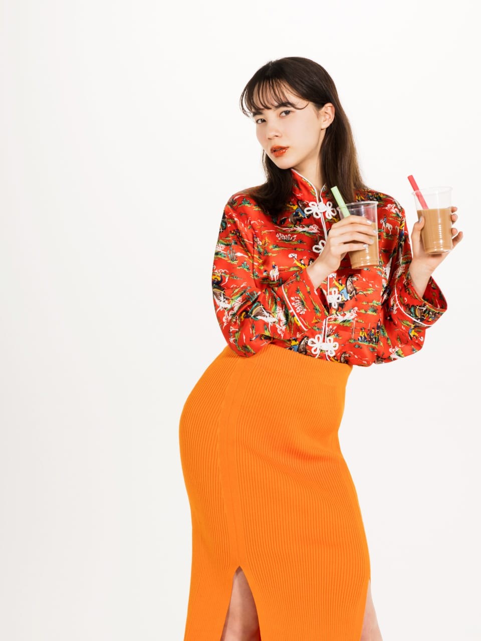 GINZA女子の1ヶ月着まわし：1/27「アイデア勝負のもちつき大会」