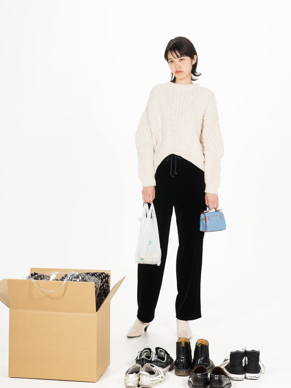 私の荷物がダンボールにまとめられていた