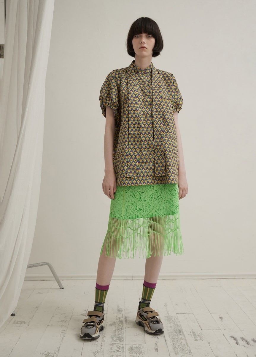 JNBYの2020春夏コレクション、ウイッグプリントブラウス - Slide:4