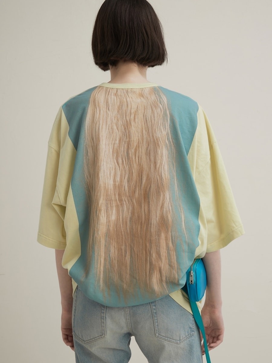 JNBYの2020春夏コレクション　ウィッグプリントカットソー - Slide:5