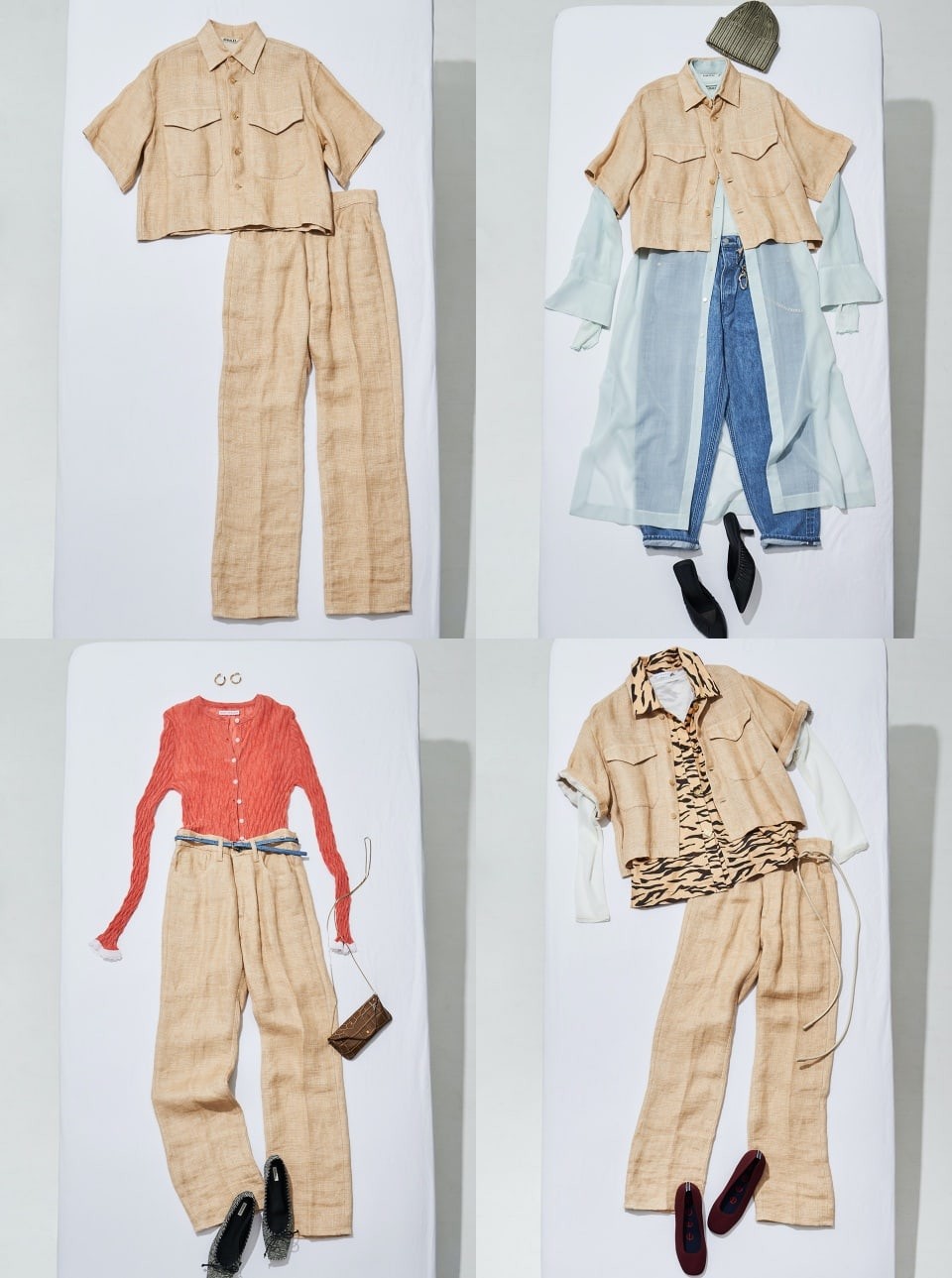 セットアップをフル活用！着回しスタイリング4選