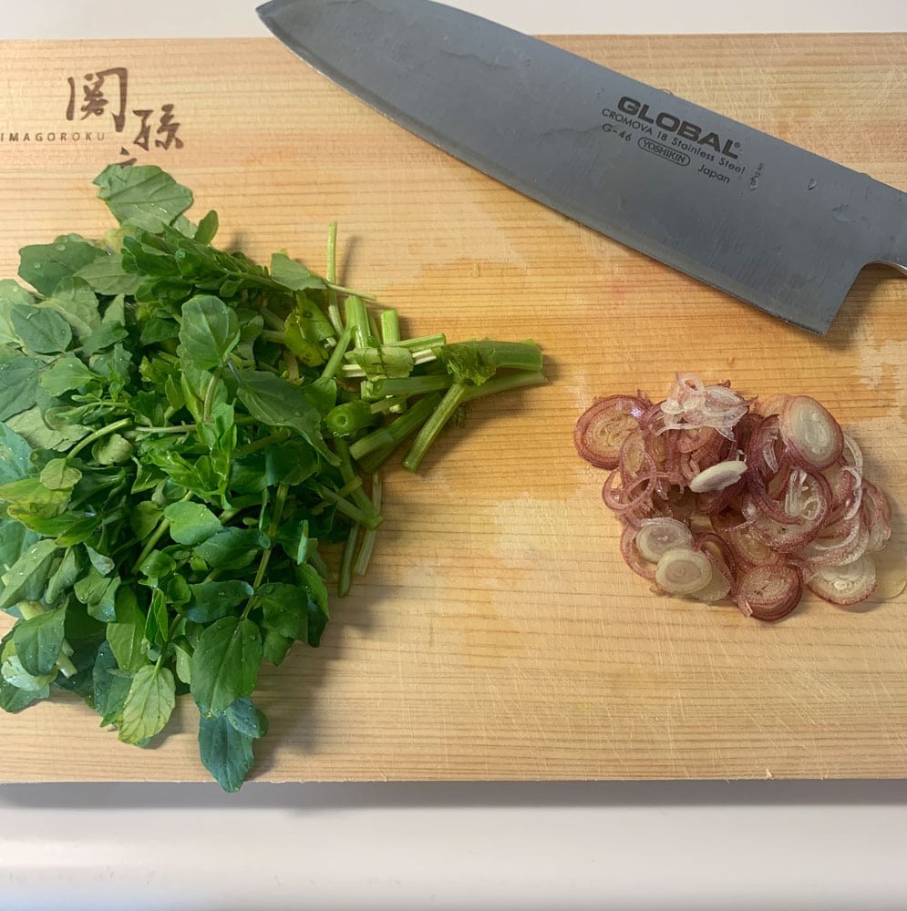 5分めし タコ　クレソン　野菜　ごま油 - Slide:2