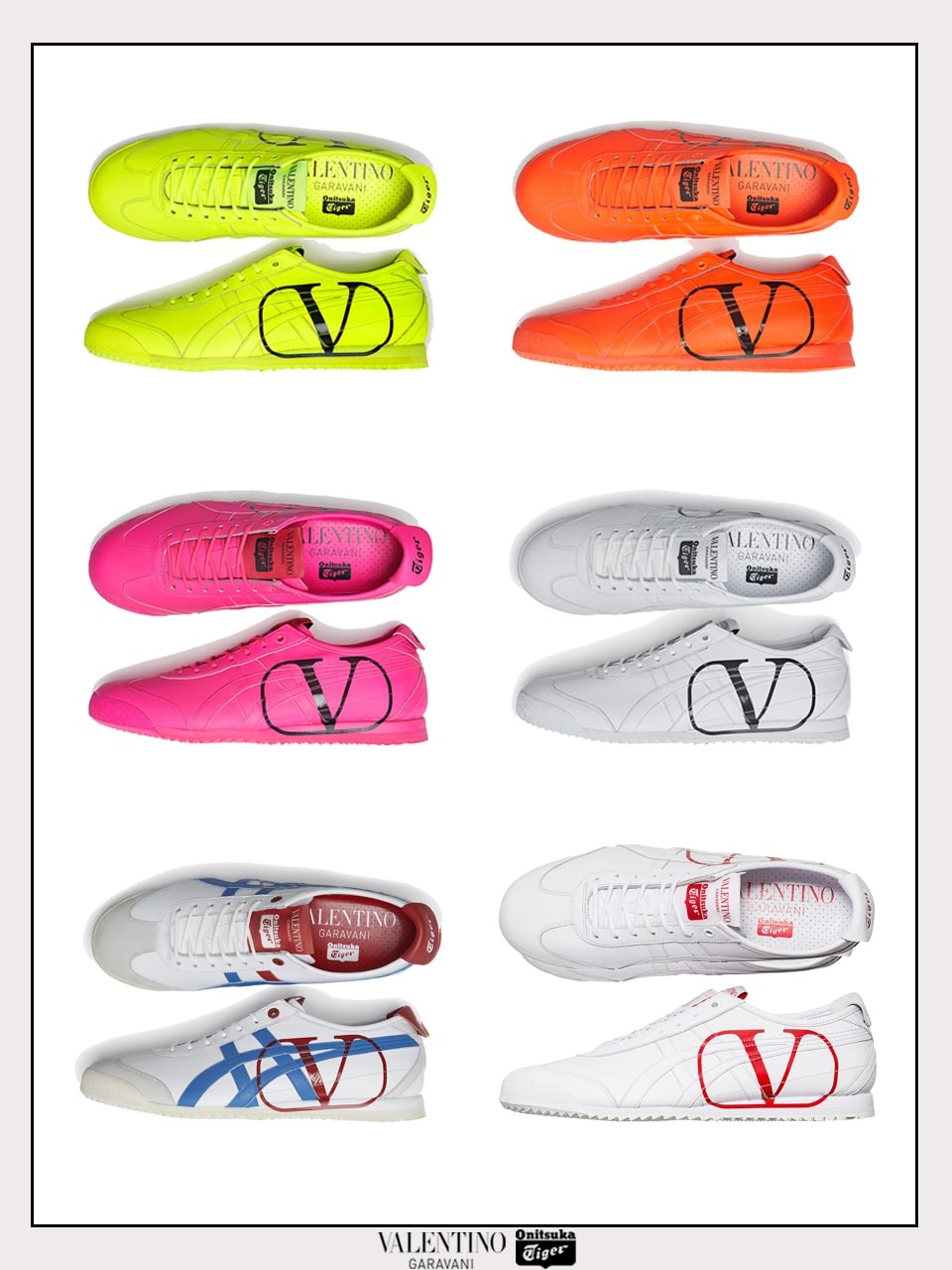 VALENTINO GARAVANI × ONITSUKA TIGER のモードなスニーカーコレクションを手に入れて！
