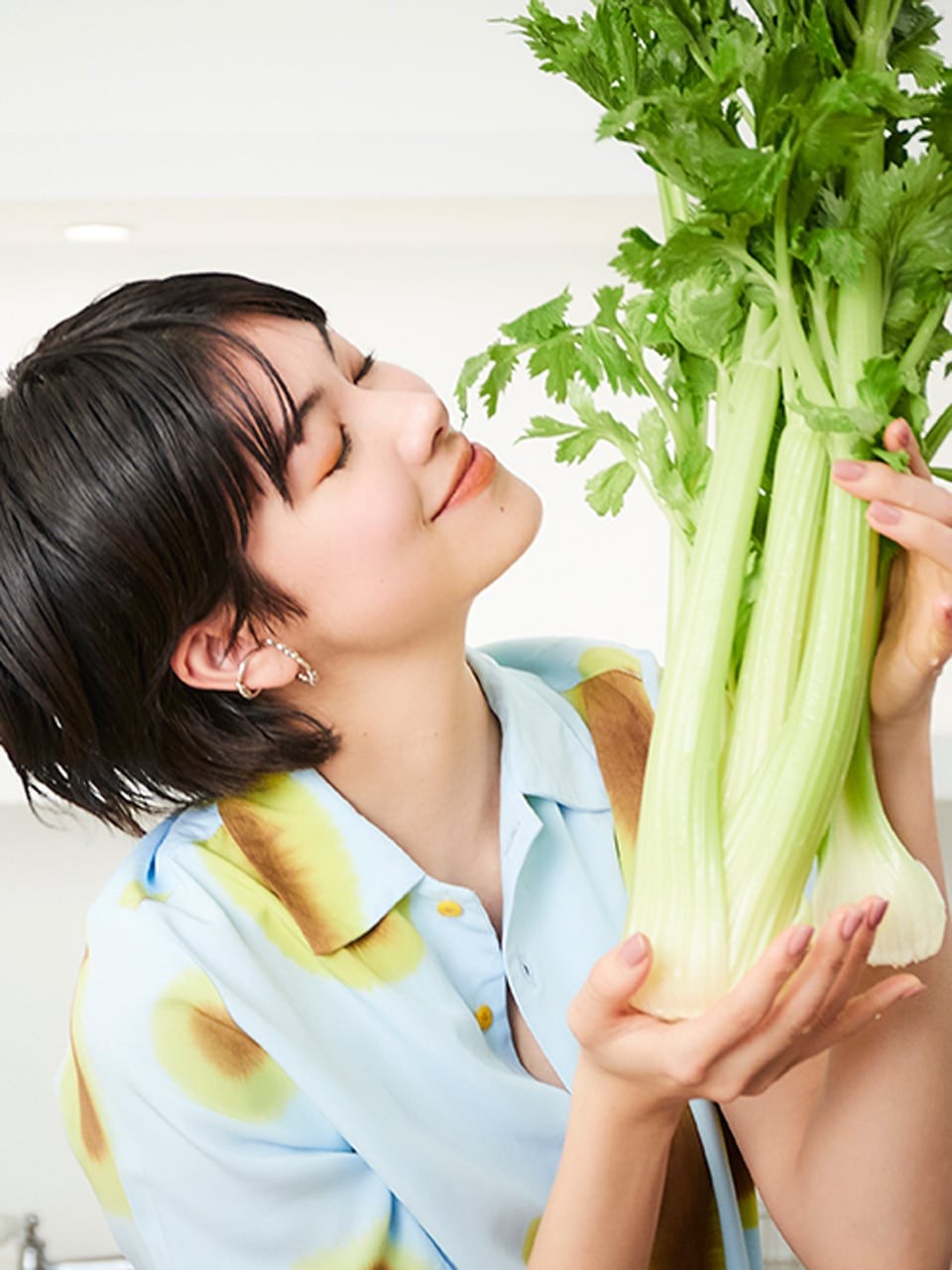 森 星 × 旬の野菜 セロリ