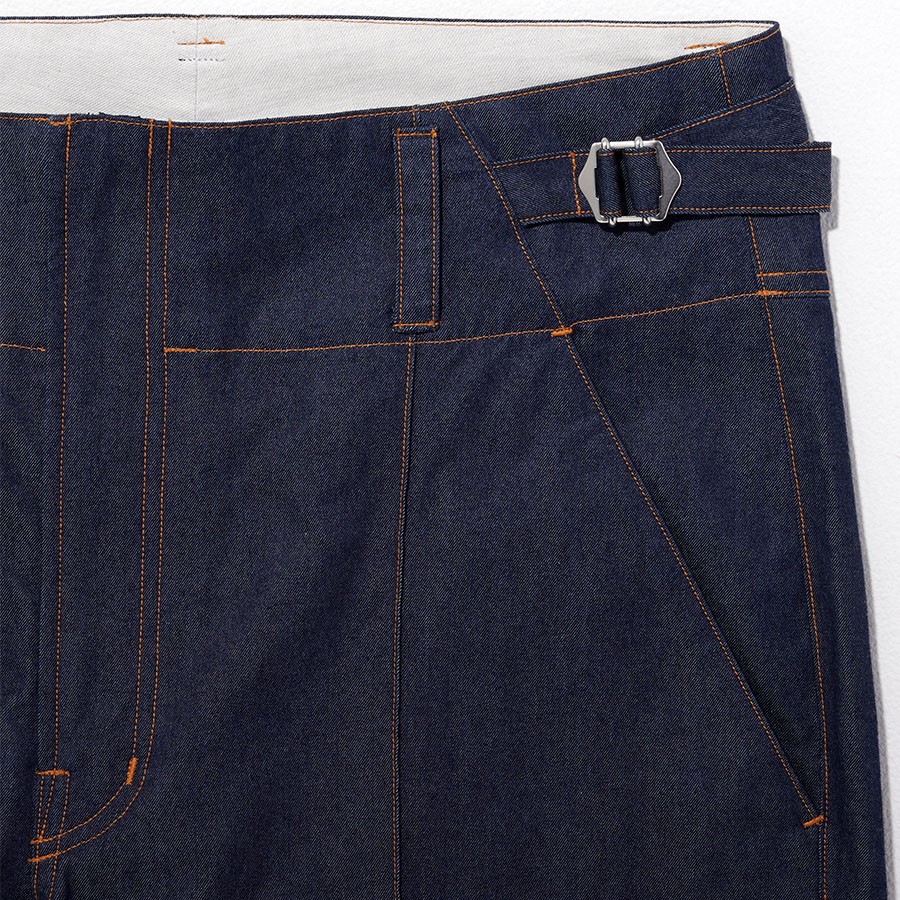 IHNN デニム　センタープレス　スーピマコットン - Slide:5