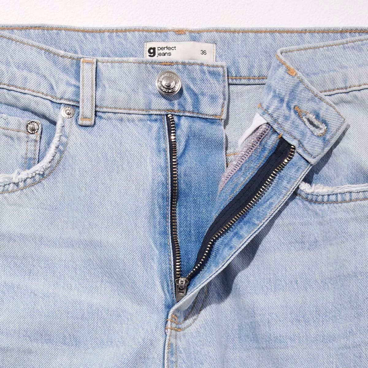 デニム　ダメージ　ジーナ トリコ - Slide:3