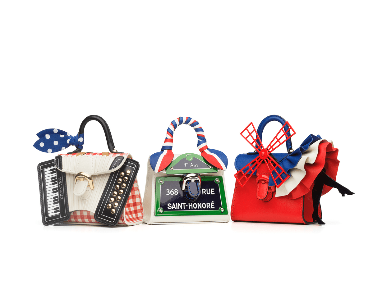 デルヴォー〉のミニチュアバッグで世界一周?!遊び心溢れるミニチャーム