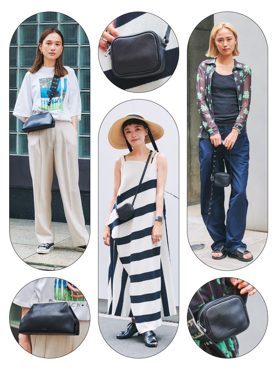 〈ビゴター〉のミニバッグがおしゃれの正解。GINZAレディ3人の私服スナップ＆バッグの中身