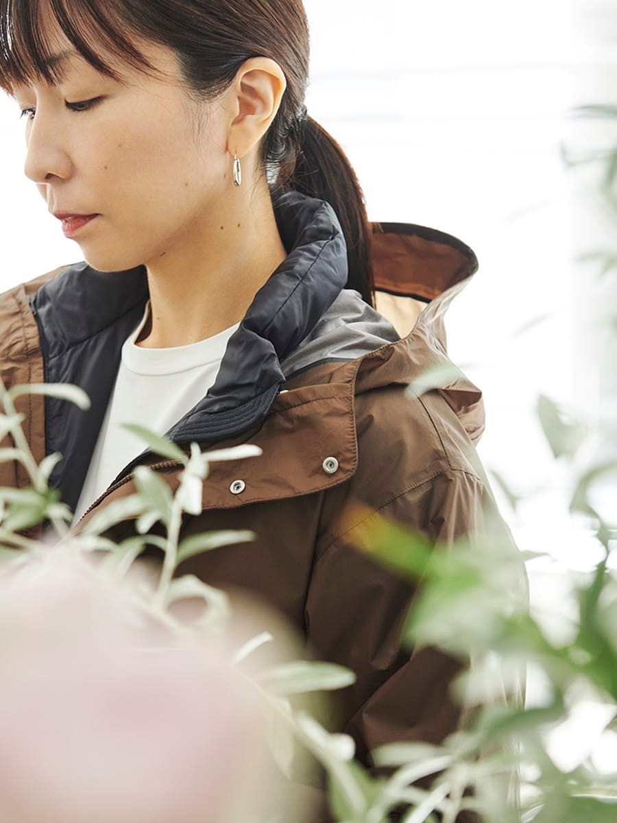 篠崎恵美　エデンワークス　ザ・ノース・フェイス　ジャケット - Slide:1