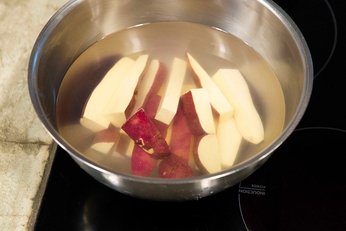 水に浸したさつまいも - Slide:2