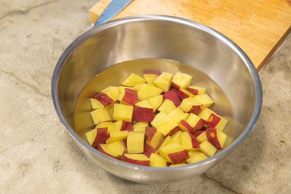 さつまいもの角切り - Slide:1