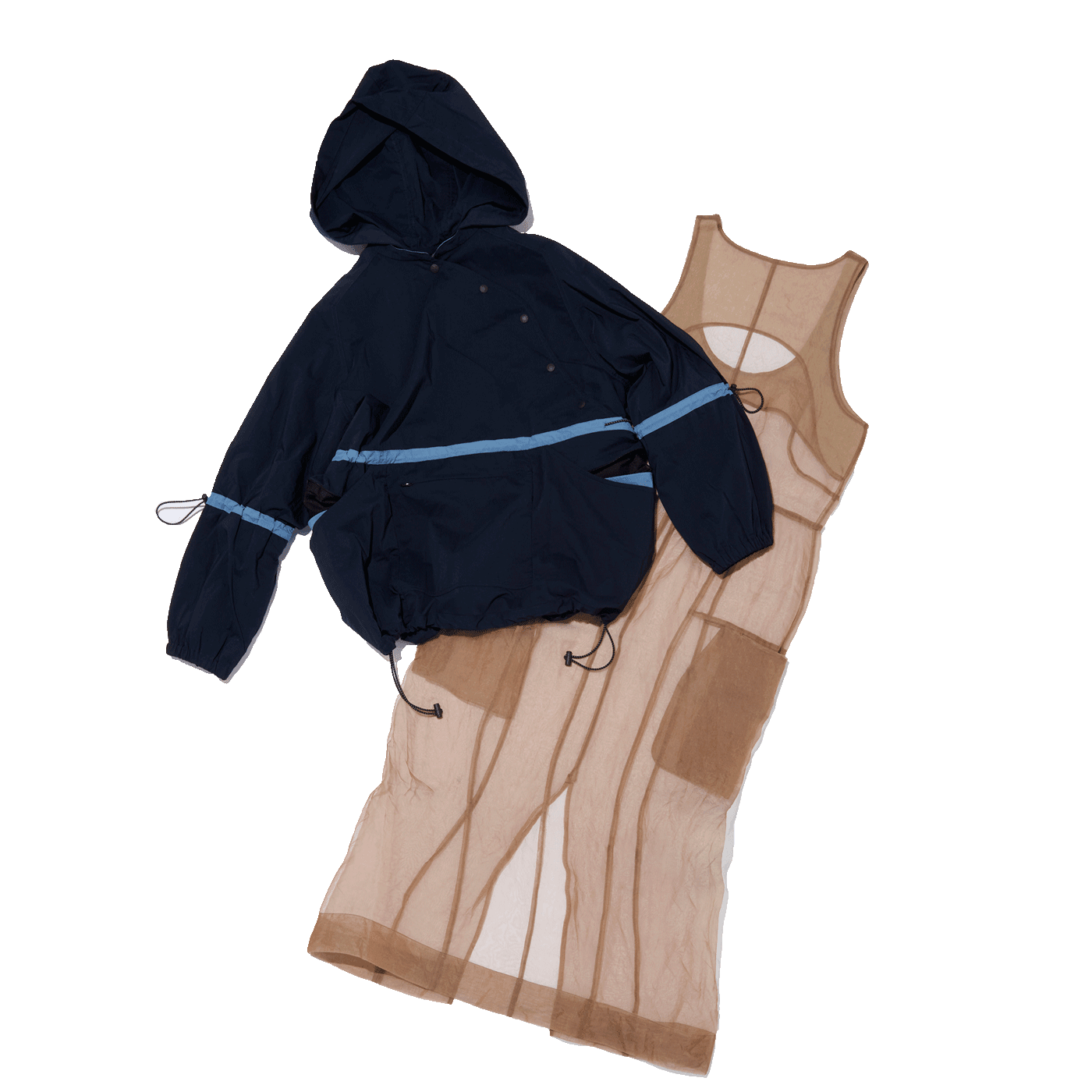 プルオーバー ¥74,800、ドレス ¥73,700（共にジュンミカミ | ショールームリンクス）links-partners.com