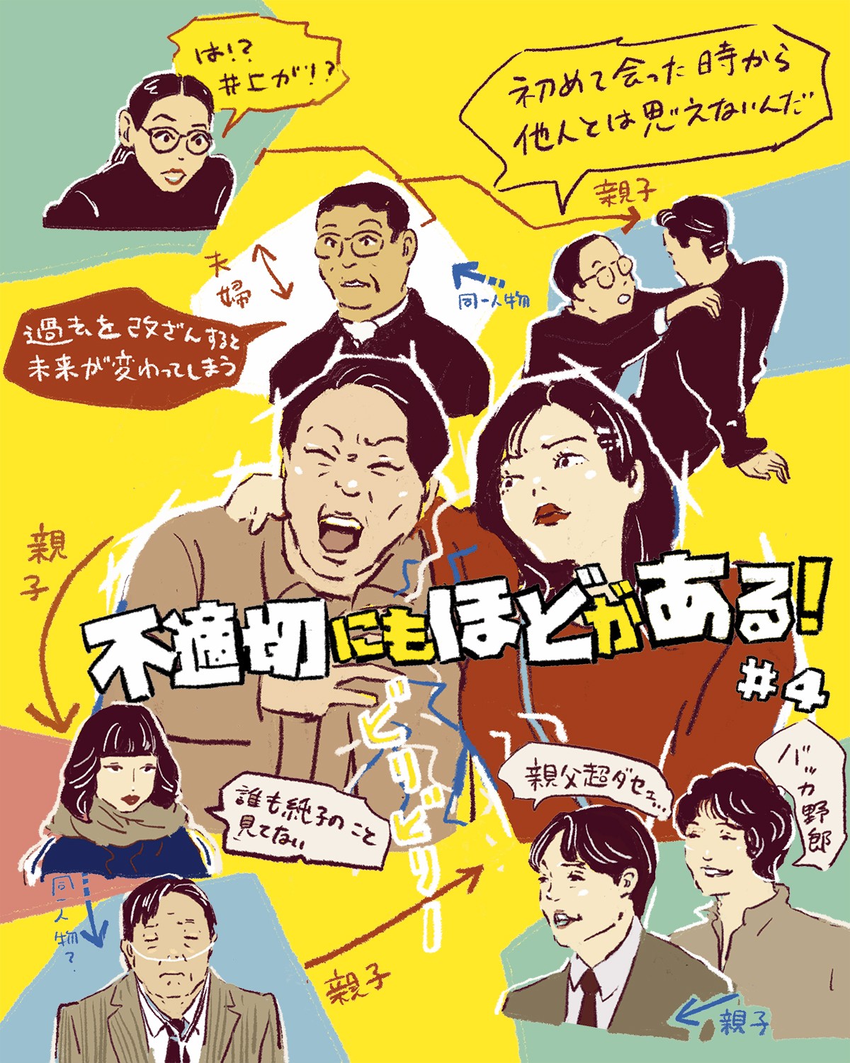 『不適切にもほどがある！』4話イメージイラスト／オカヤイヅミ（イラストでも全話振り返ります）