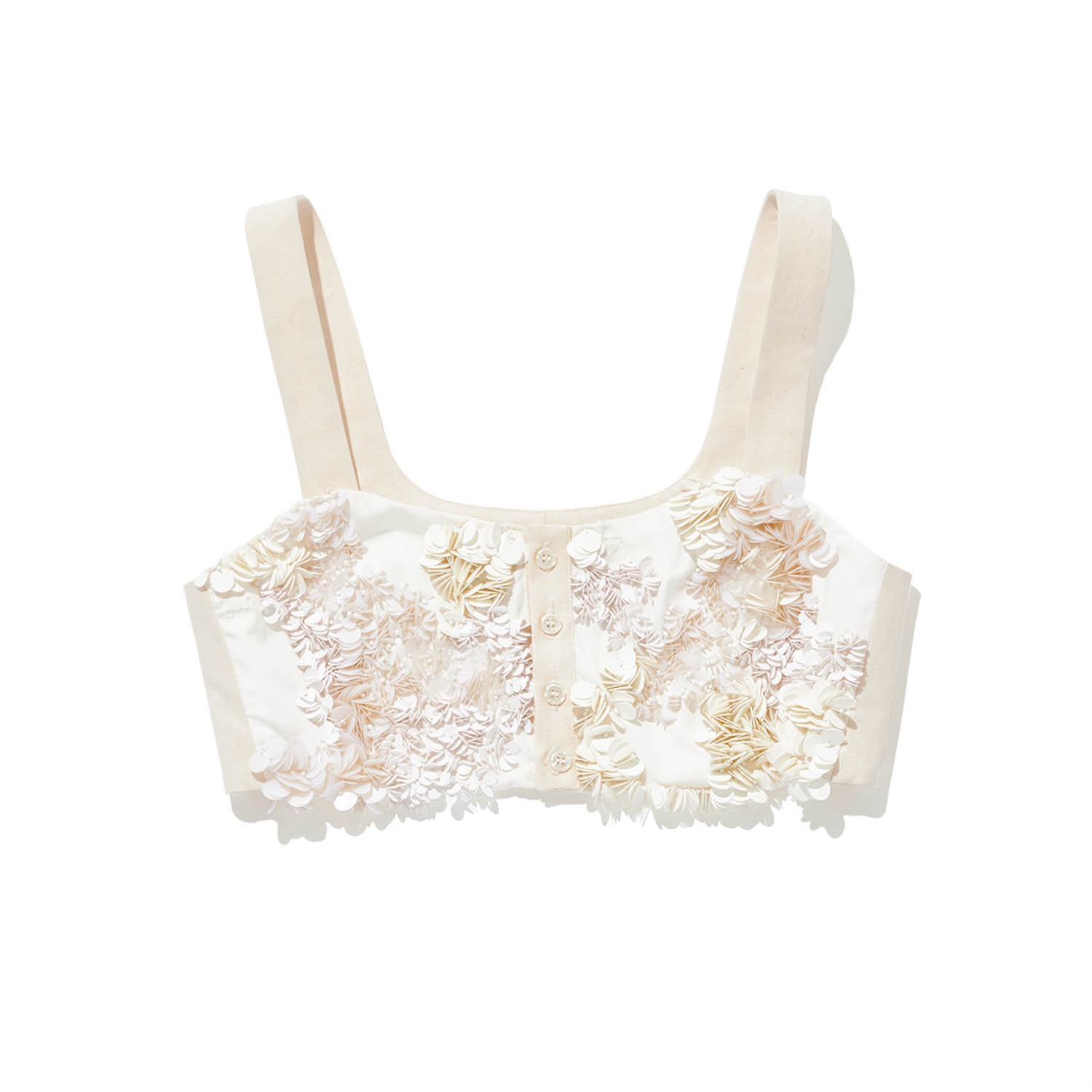 〈プラン シー〉の白いスパンコールが満開 - Slide:1