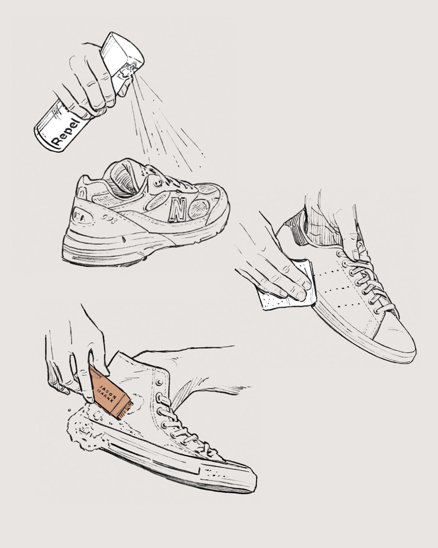 〈ジェイソンマーク〉でスニーカーをケア