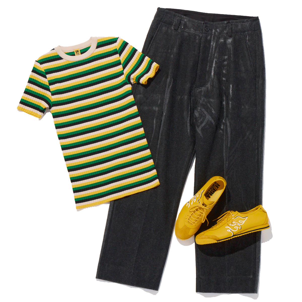 Onitsuka Tiger オニツカタイガー　 トラックパンツ　光沢 Onitsuka Tiger オニツカタイガー トラックパンツ 光沢 Onitsuka Tiger