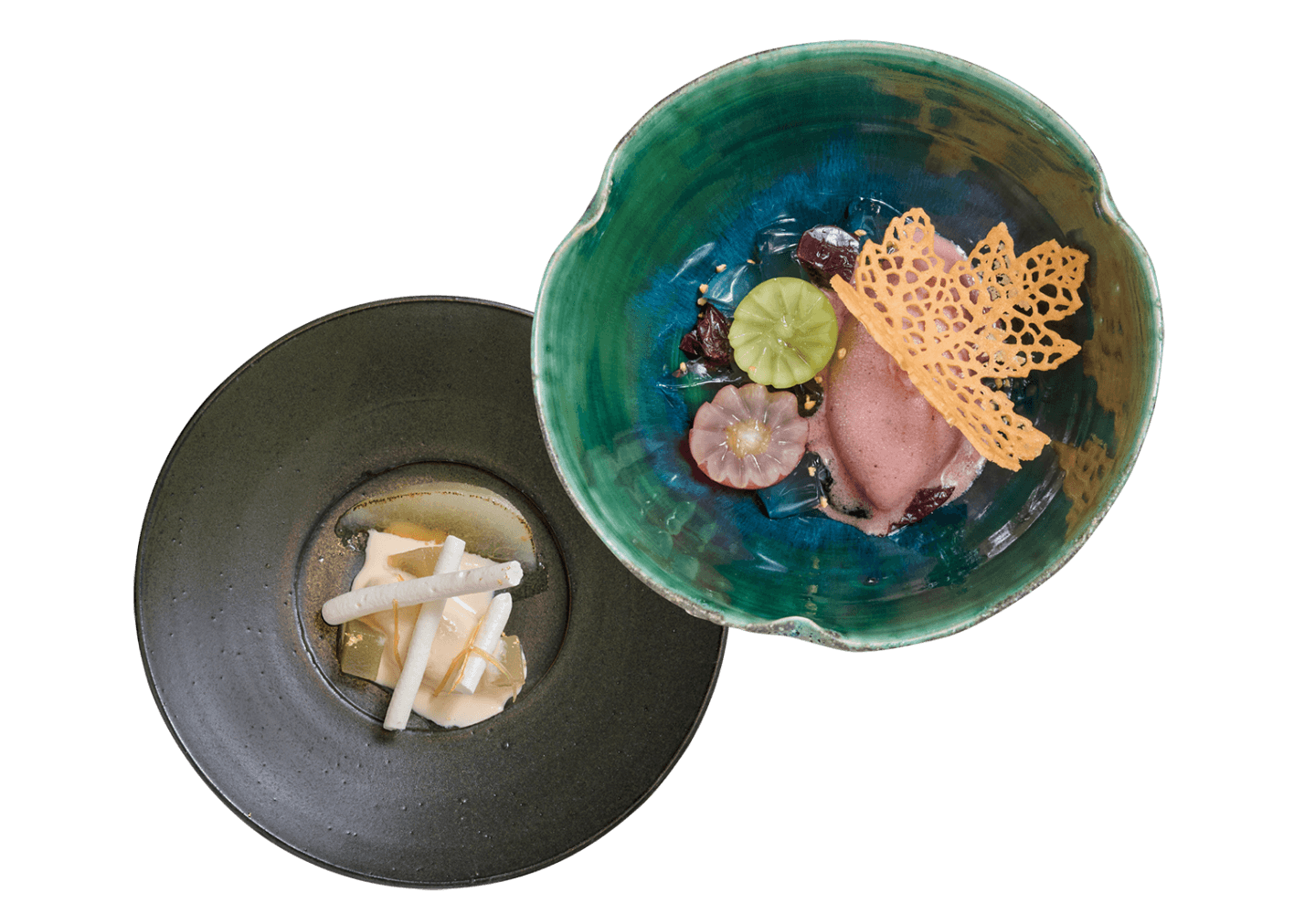 物語を運ぶ、彩り豊かな果物のデザート。西麻布「TOUMIN」デザートコース