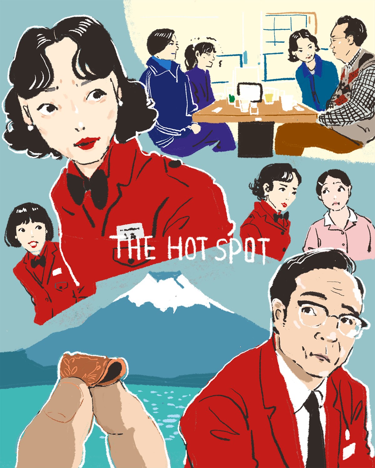 『ホットスポット』1話イメージイラスト／オカヤイヅミ（イラストでも全話振り返ります）