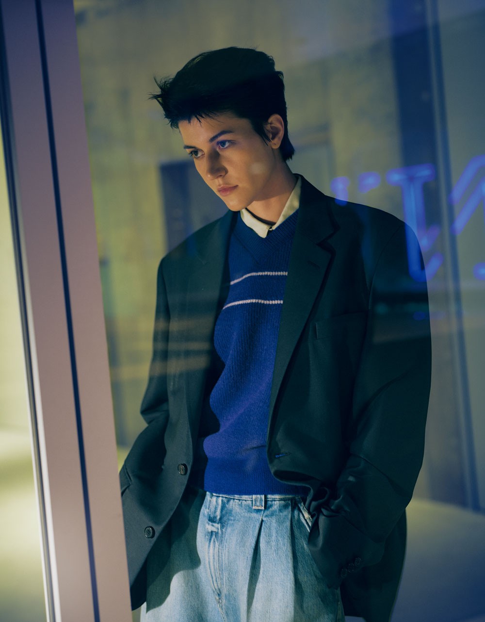 銀座を駆けるジャケット