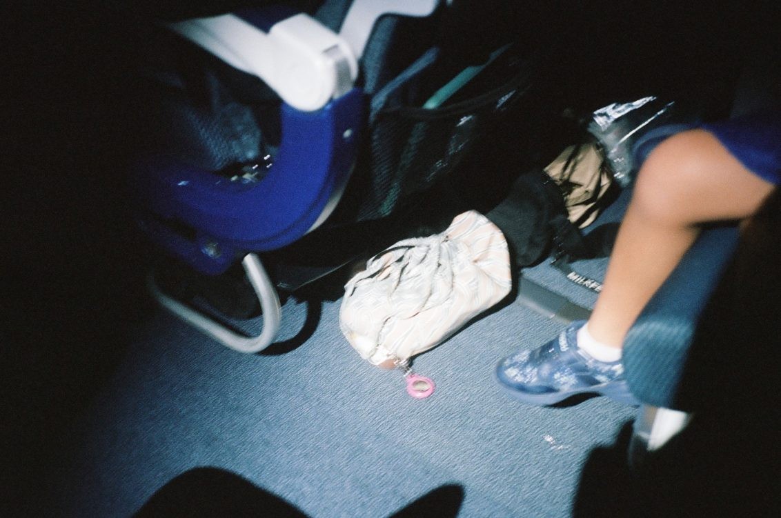 石田真澄　写真日記　北欧　機内の写真