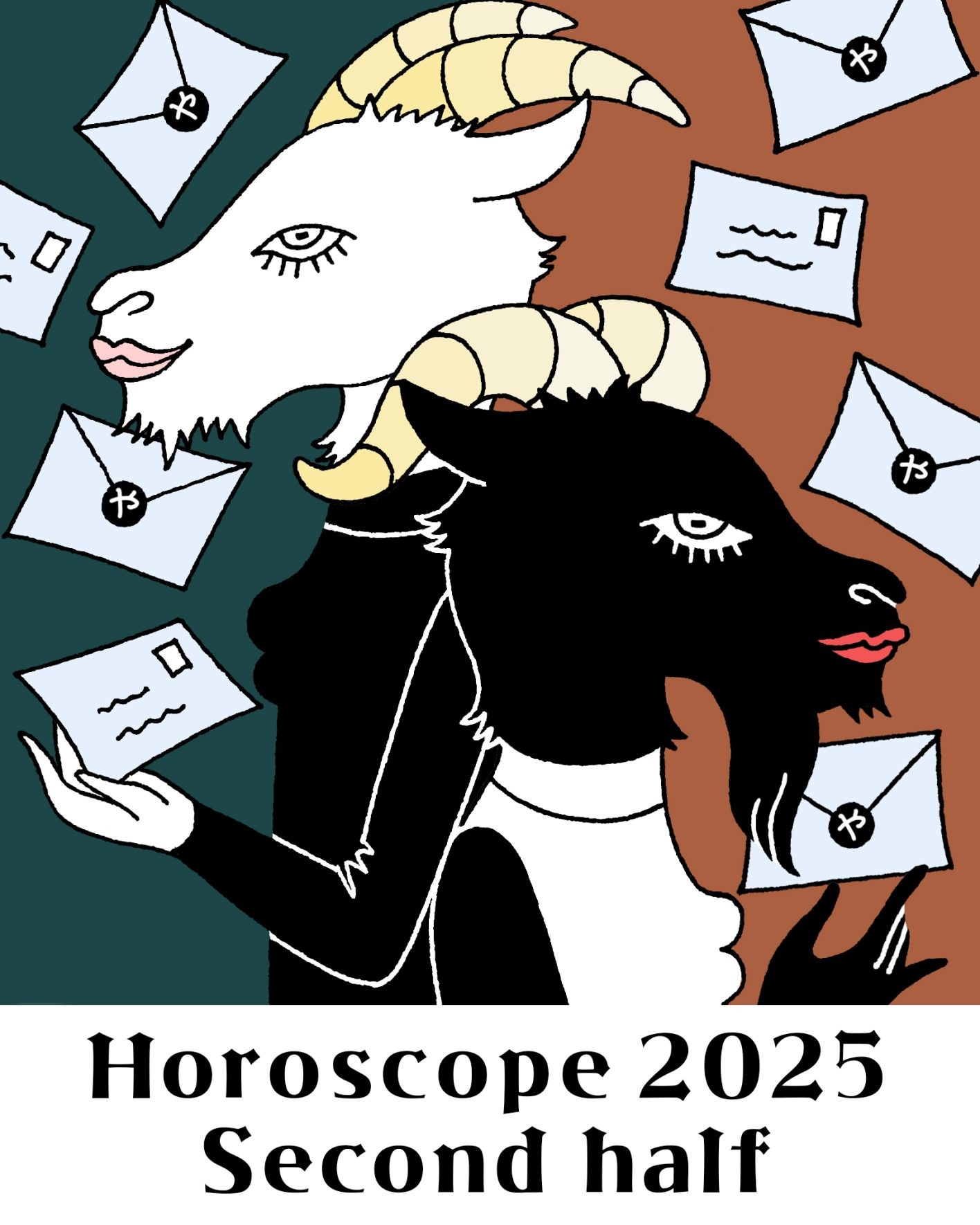 12星座別2025年下半期のお告げ　章月綾乃の「白ヤギさん、黒ヤギさんからの開運レター」