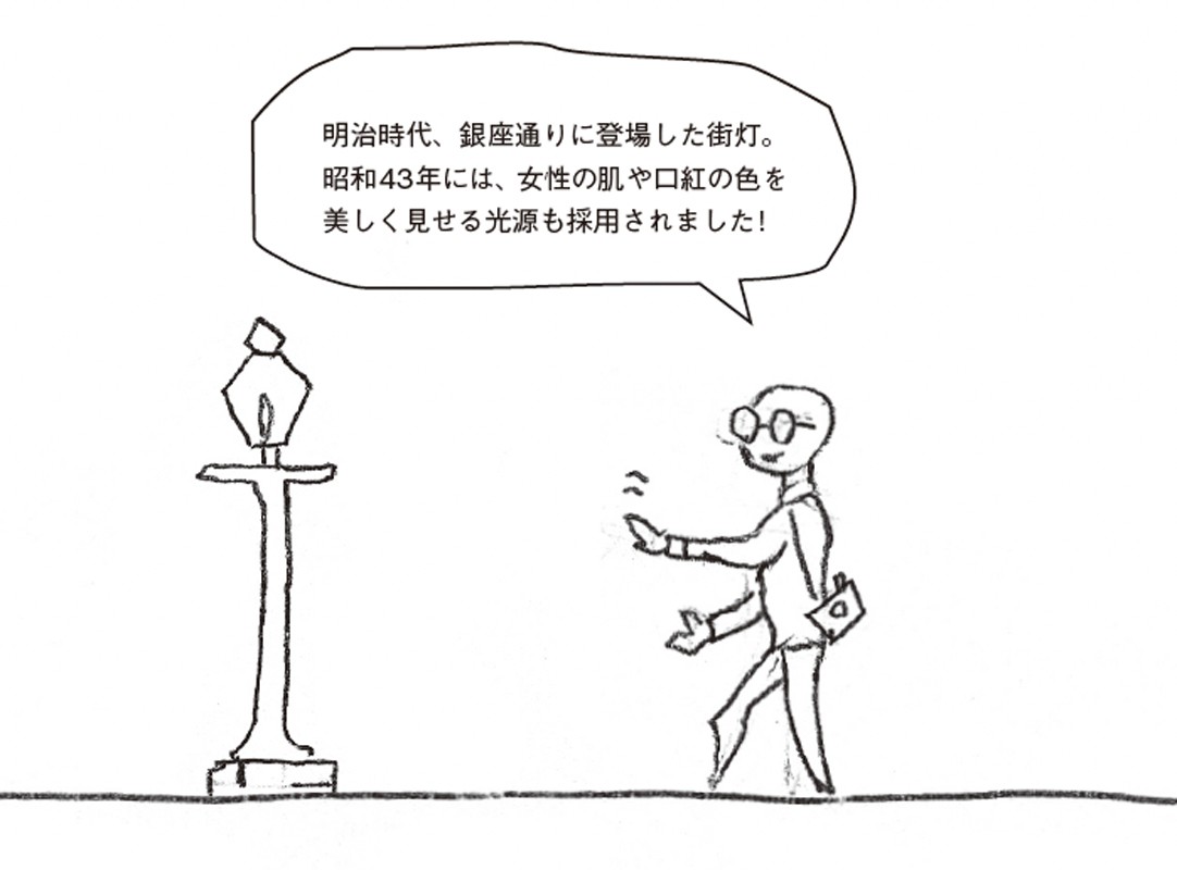 「東京銀座資生堂ビル」赤レンガ色の温かなビルは、今も昔もこの町の出発点