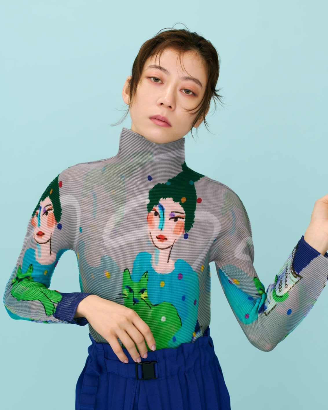 SUMIREが着る〈me ISSEY MIYAKE〉 - Slide:3